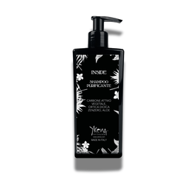 RIGENERA Shampoo purifying charcoal formula for scalp cleansing and hair vitality