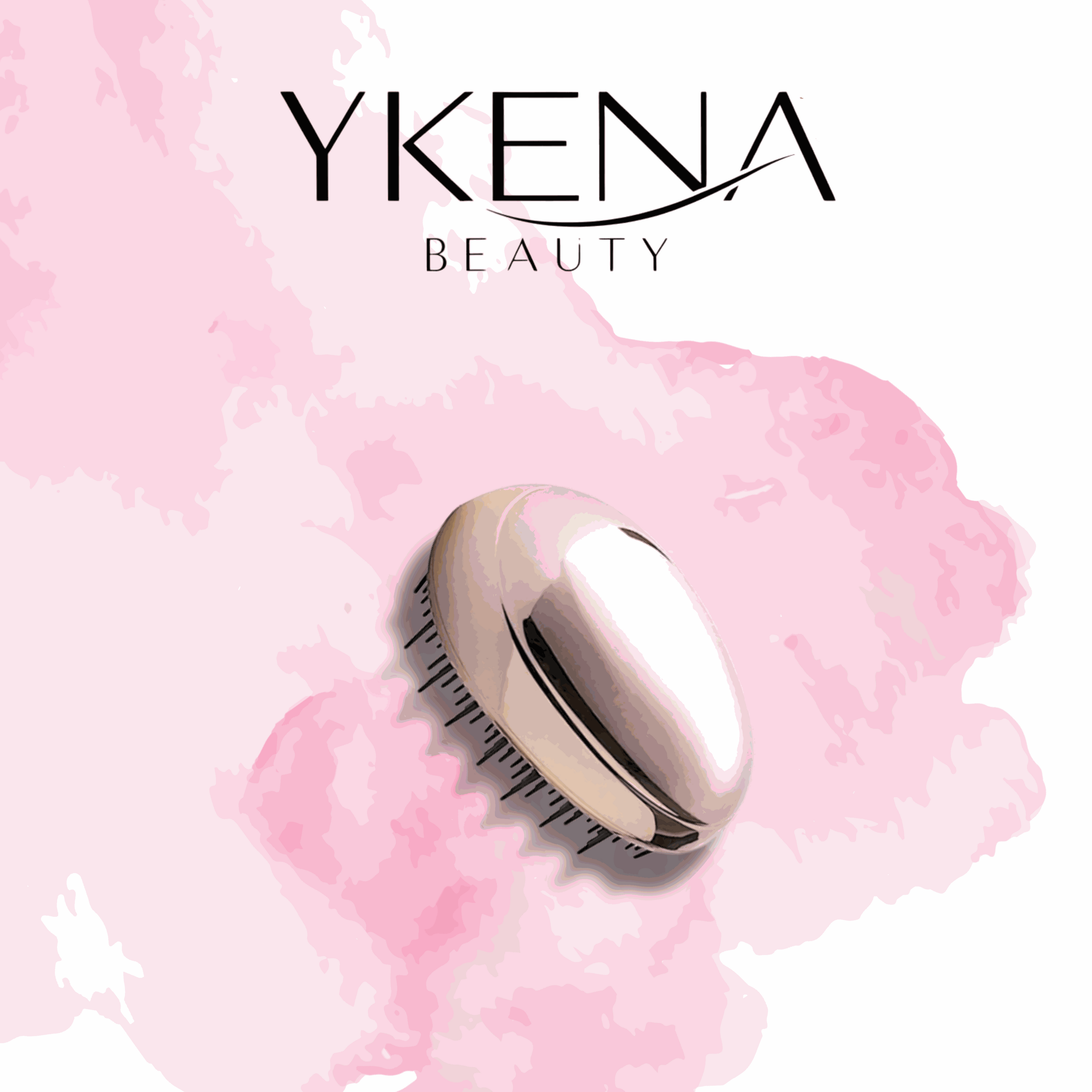 Spazzola Pink Palm Brush Blonde Inside rosa con punte ergonomiche per capelli sani e districati