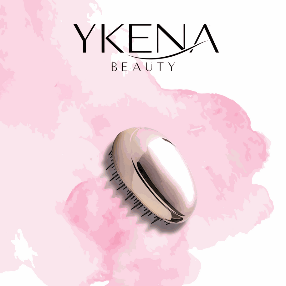 Spazzola Pink Palm Brush Blonde Inside rosa con punte ergonomiche per capelli sani e districati