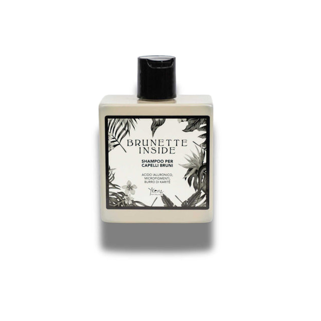 Flacone di shampoo per capelli castani Brunette Inside con formula idratante e pigmenti intensificanti colore